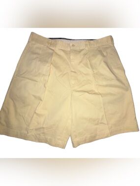 Polo Ralph Lauren Chino Pale Yellow Flat Front Men’s Shorts 36
